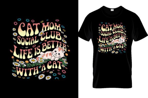 Cat Mom Social Club PNG Sublimation 6
