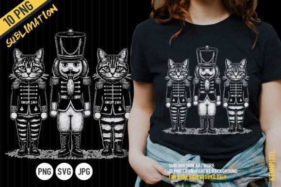 Cat Nutcracker Soldier: A Whimsical Yet Workable Embroidery Asset