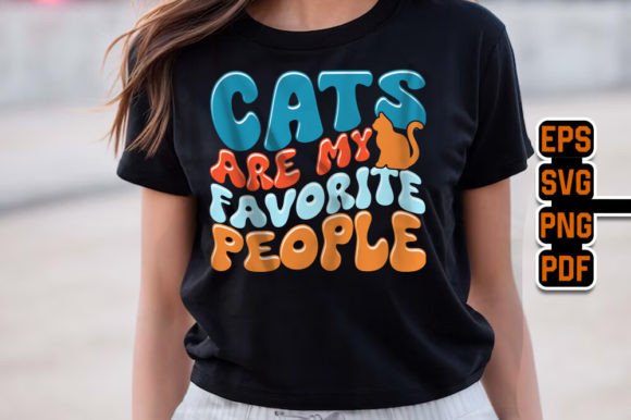 Cats Are My Favorite People Design SVG