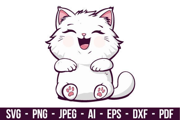 Charming Cat Illustration