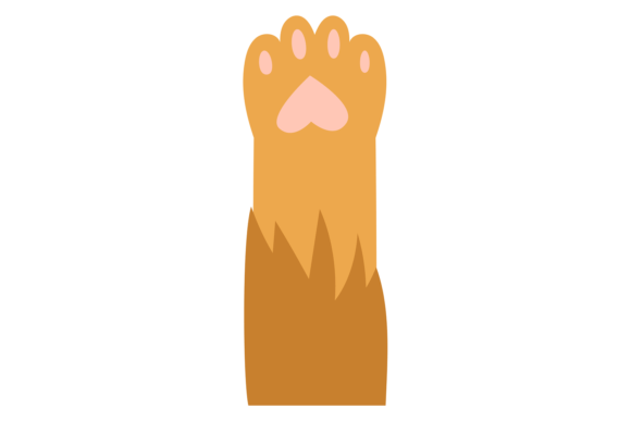 Ginger Cat Paw. Adorable Leg. Cute Pet S