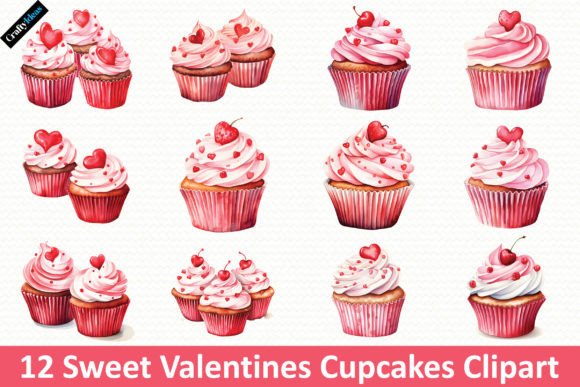 Sweet Cat Valentines Day Clipart Bundle