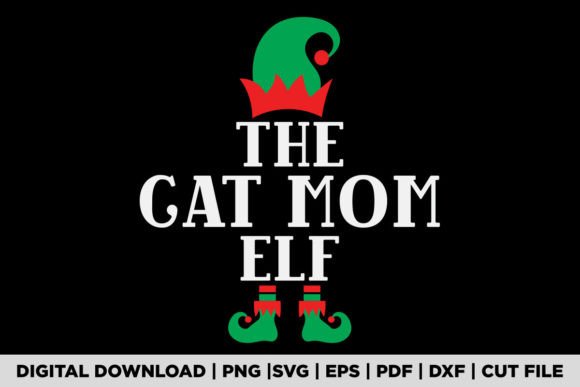 The CAT MOM ELF T-SHIRT